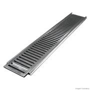 GRELHA ALUMÍNIO POLIDO COMPLETO 20 X 100 ESCOVADO